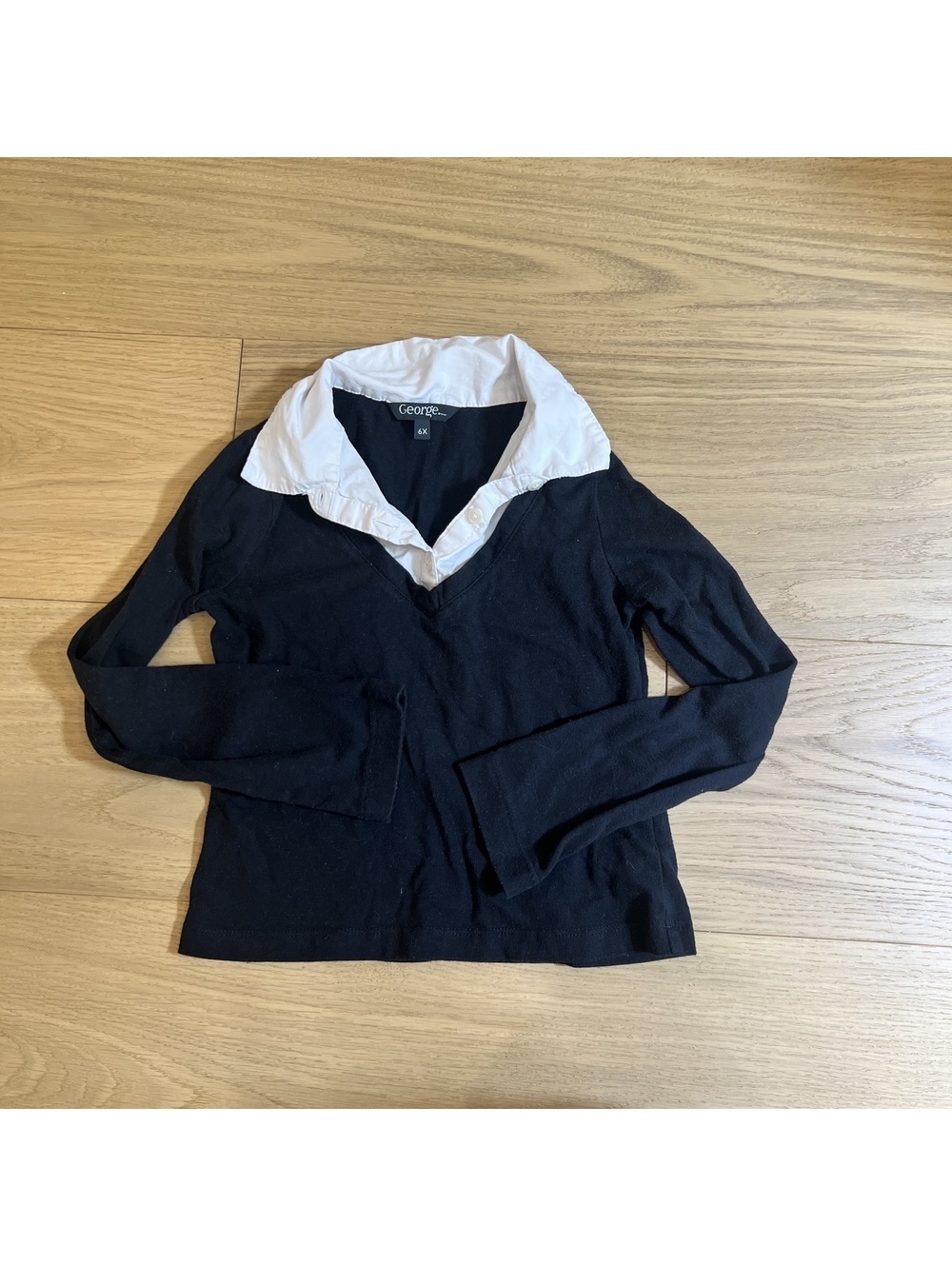 George Girls' Navy Top – Size 6